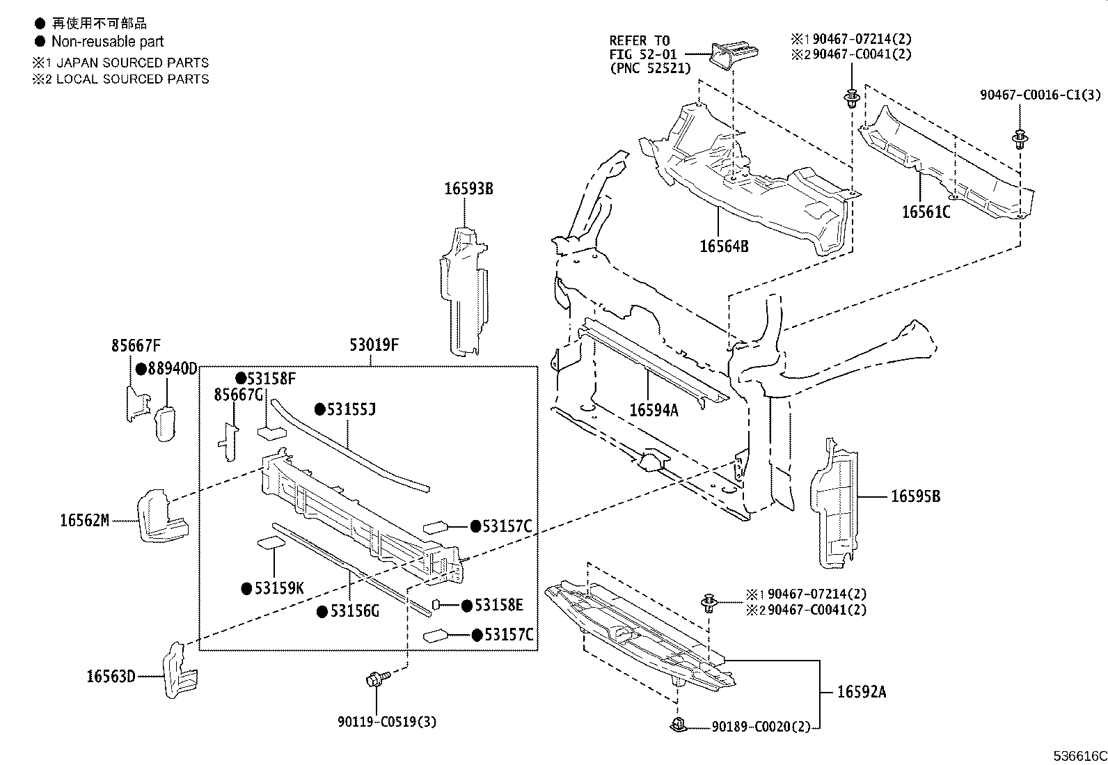 51025-F4010 BRACKET SUB-ASSY, FRAME NO.3 CROSS MEMBER, RH product image