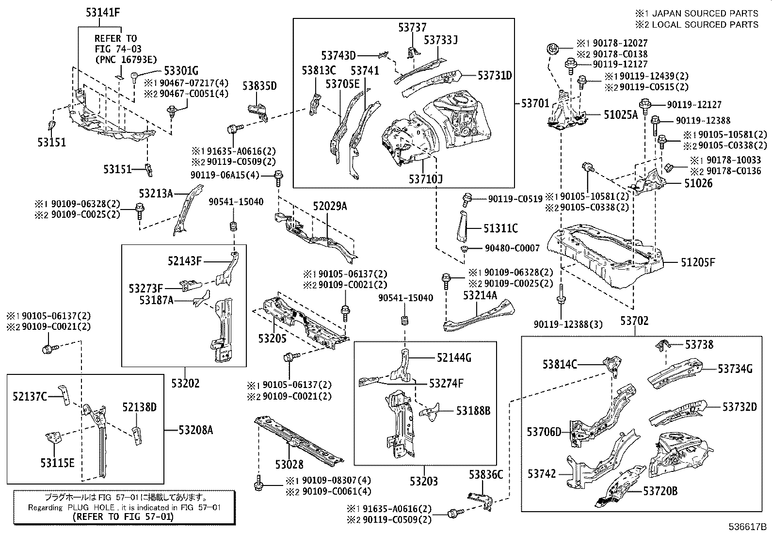 51025-F4010 BRACKET SUB-ASSY, FRAME NO.3 CROSS MEMBER, RH product image