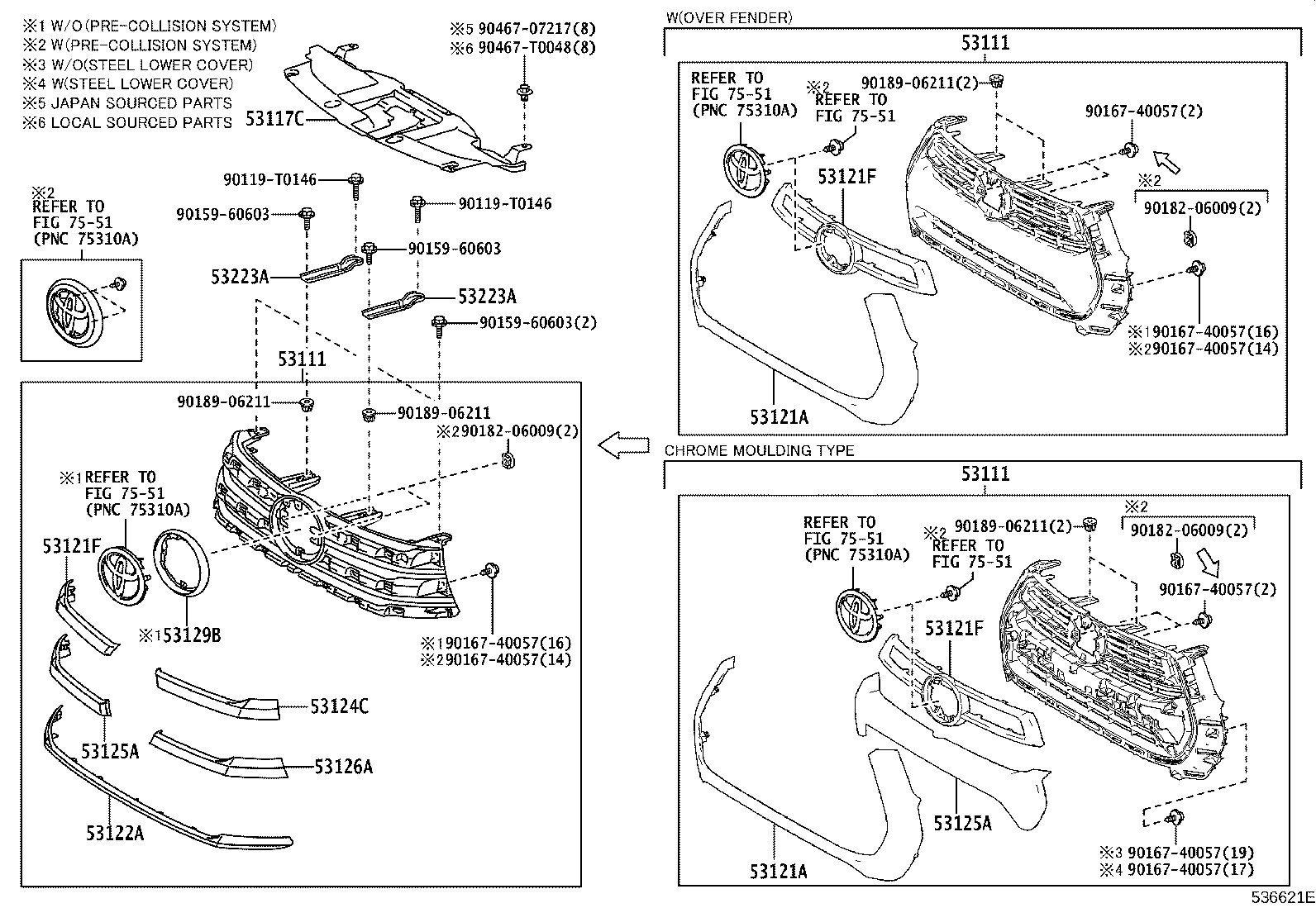 Toyota 53100-0KF71 GRILLE, RADIATOR