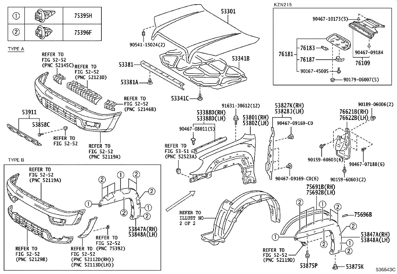 53802-35590 FENDER SUB-ASSY, FRONT LH product image