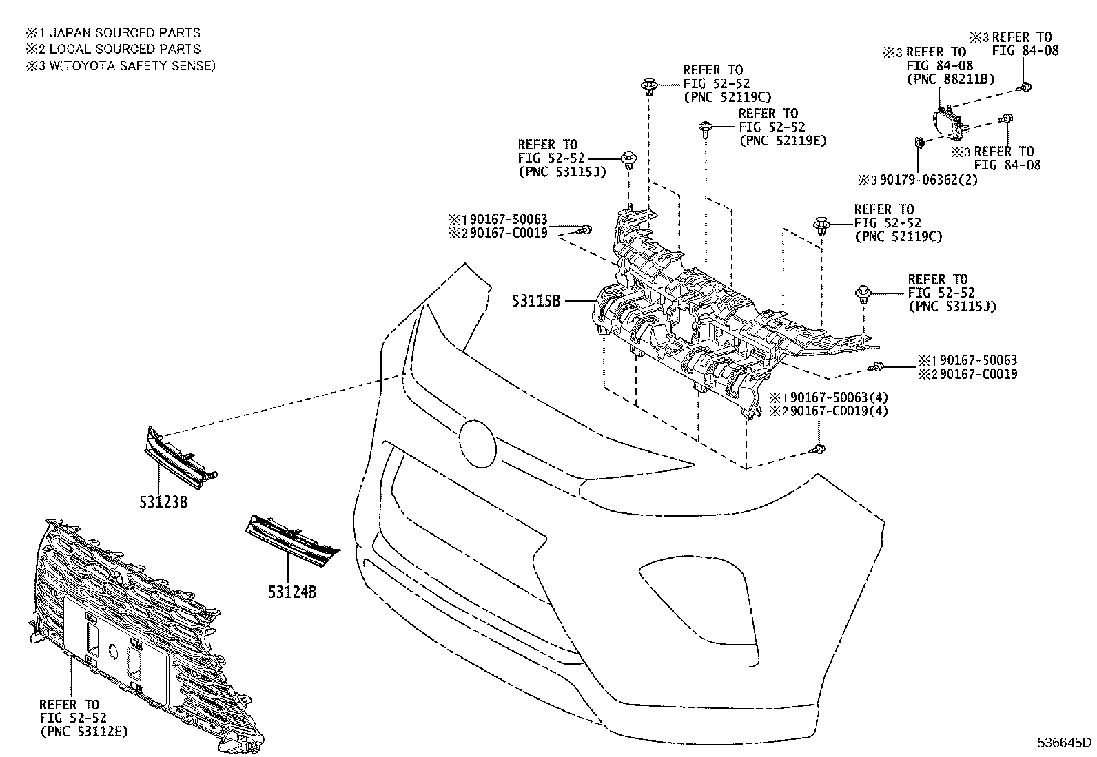 53124-0R080 MOULDING, RADIATOR GRILLE SIDE, LH product image