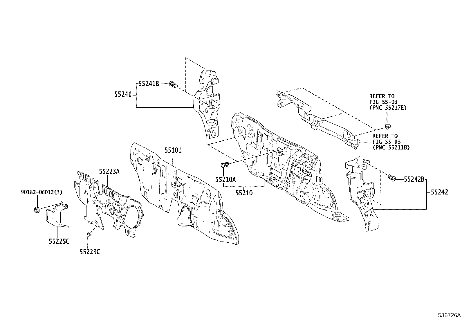 16594-K0030 GUIDE, RADIATOR AIR, NO.2 product image