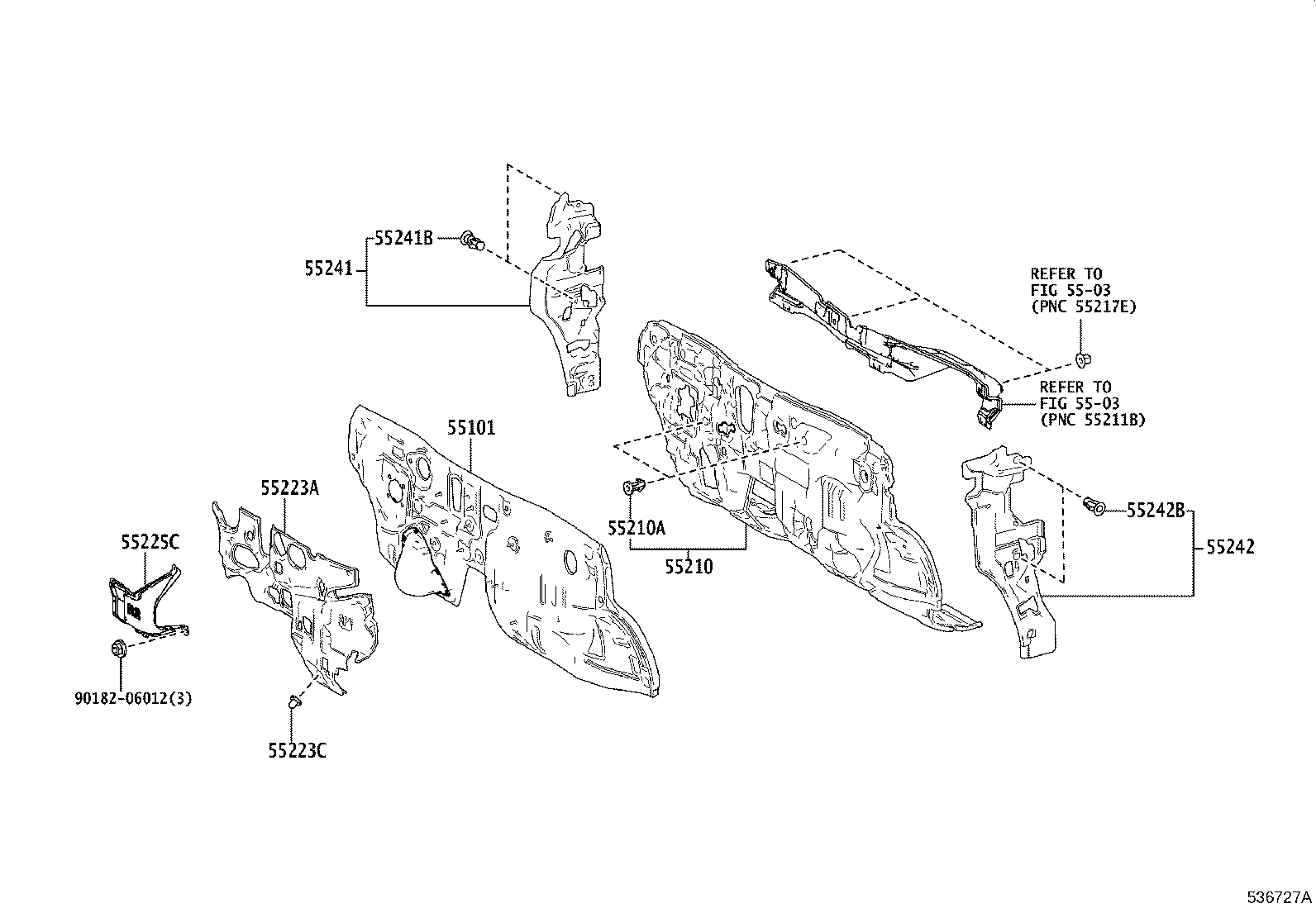16594-K0030 GUIDE, RADIATOR AIR, NO.2 product image