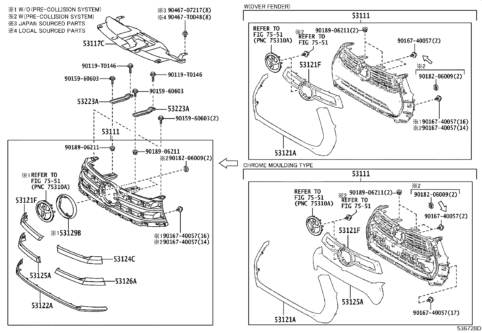 53100-0KT40 GRILLE, RADIATOR product image