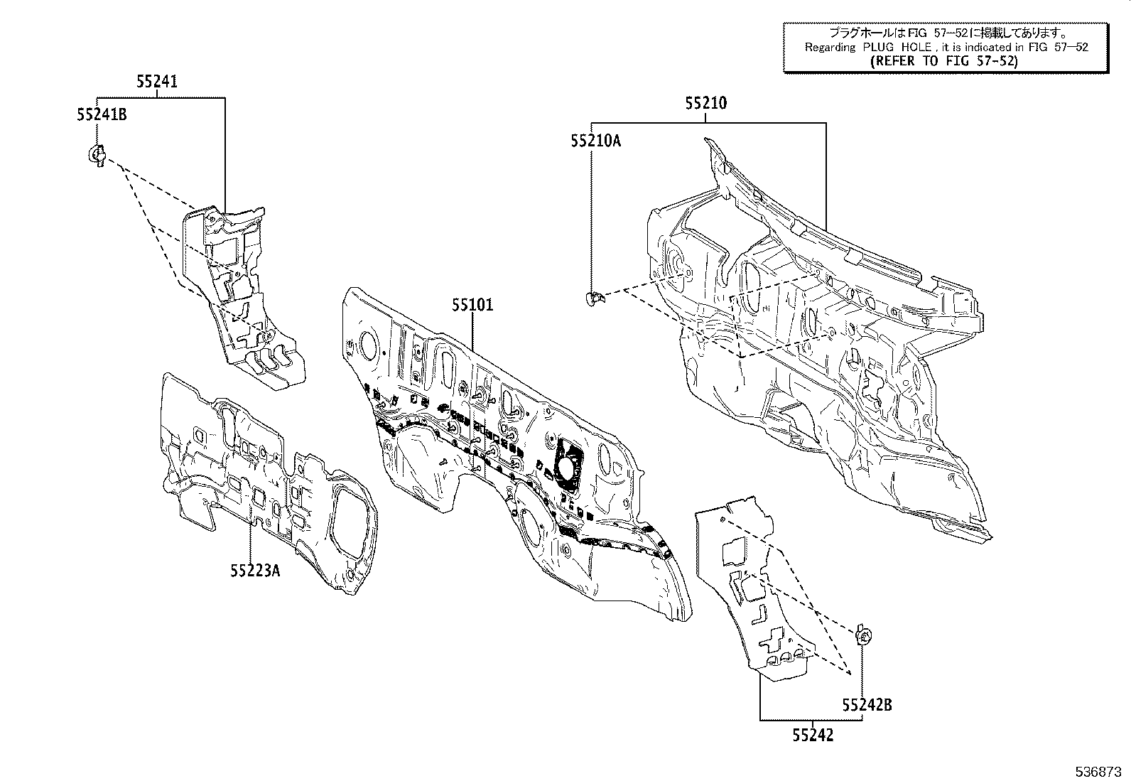 16593-25150 GUIDE, RADIATOR AIR, NO.1 RH product image
