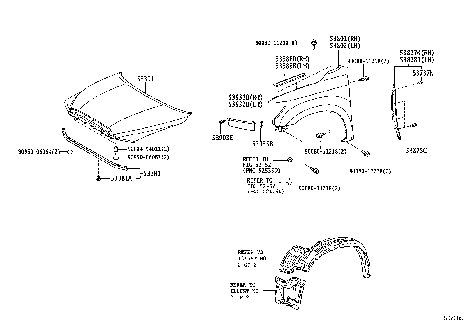 53932-0C904 PANEL, FRONT END, LH product image