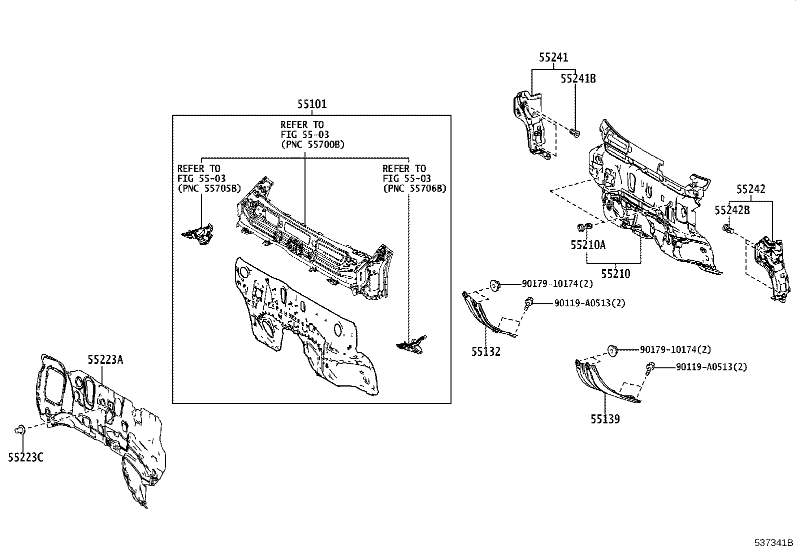16594-0P010 GUIDE, RADIATOR AIR, NO.2 product image