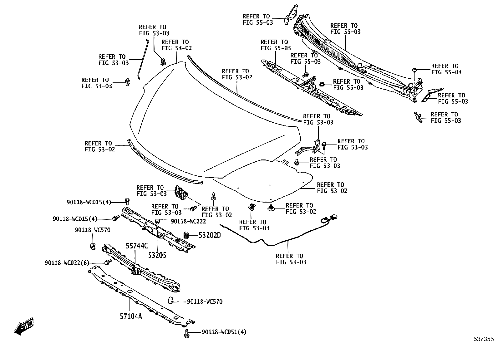 53710-WC002 APRON SUB-ASSY, FRONT FENDER, RH product image