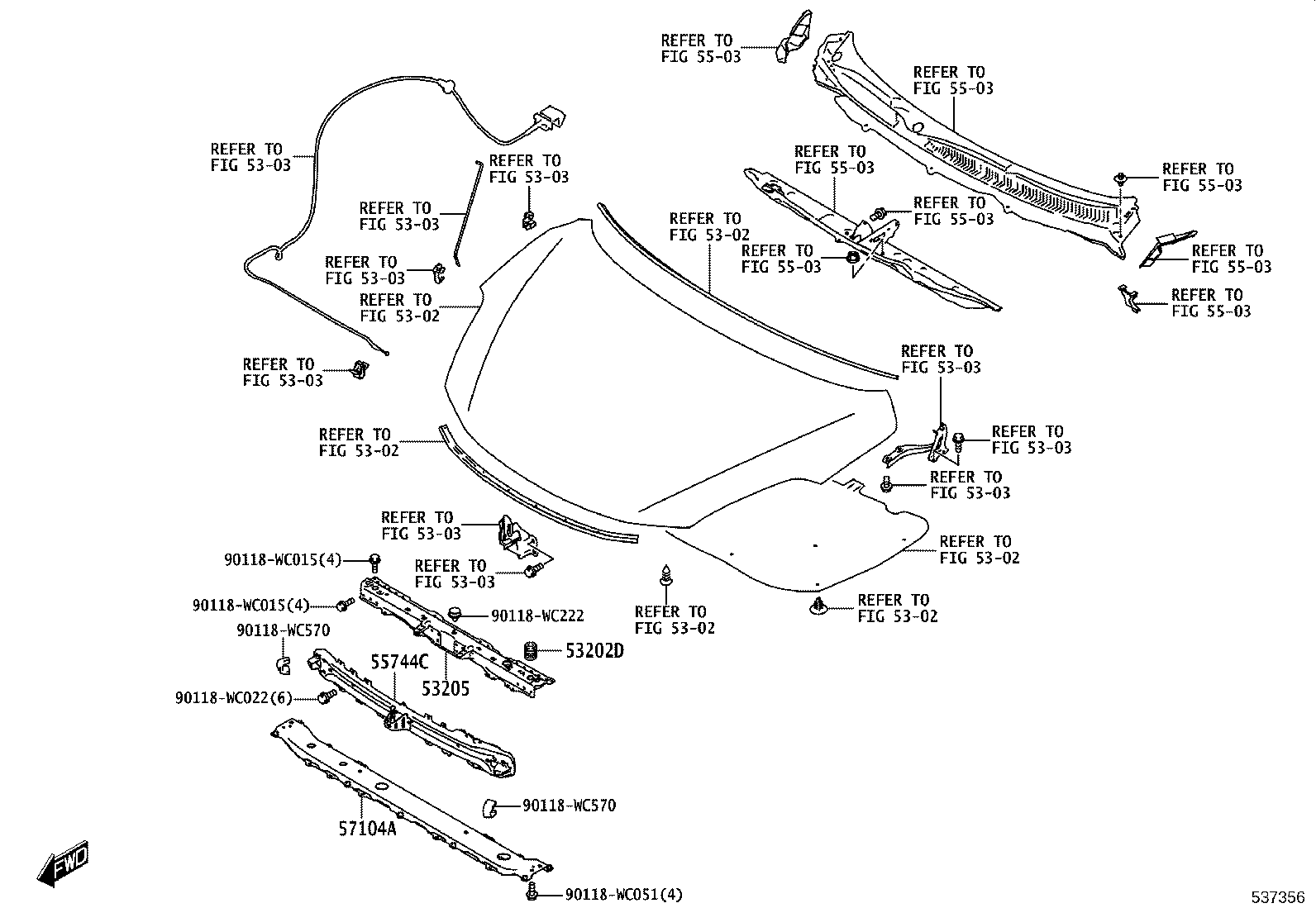 53710-WC002 APRON SUB-ASSY, FRONT FENDER, RH product image