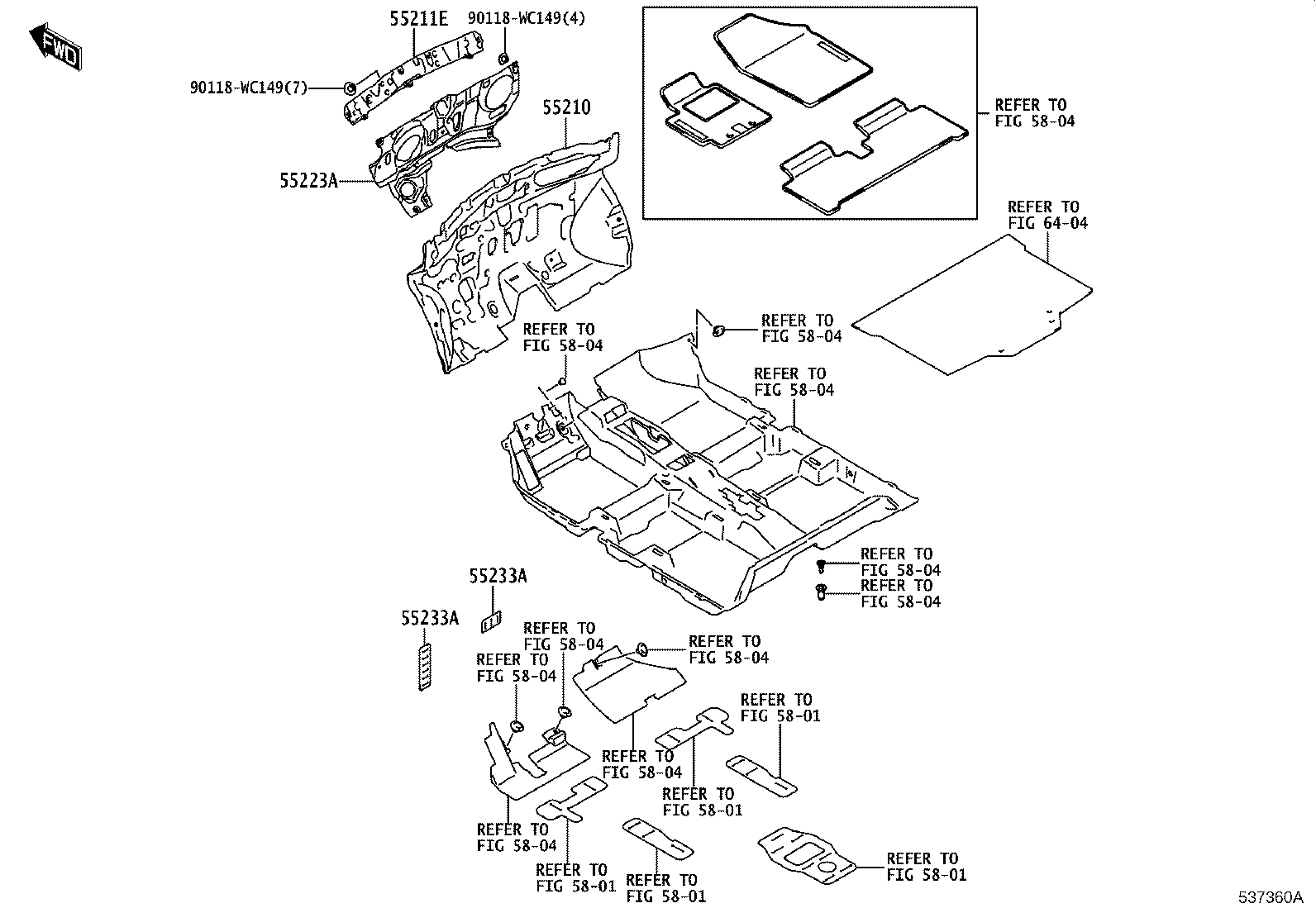 53710-WC002 APRON SUB-ASSY, FRONT FENDER, RH product image