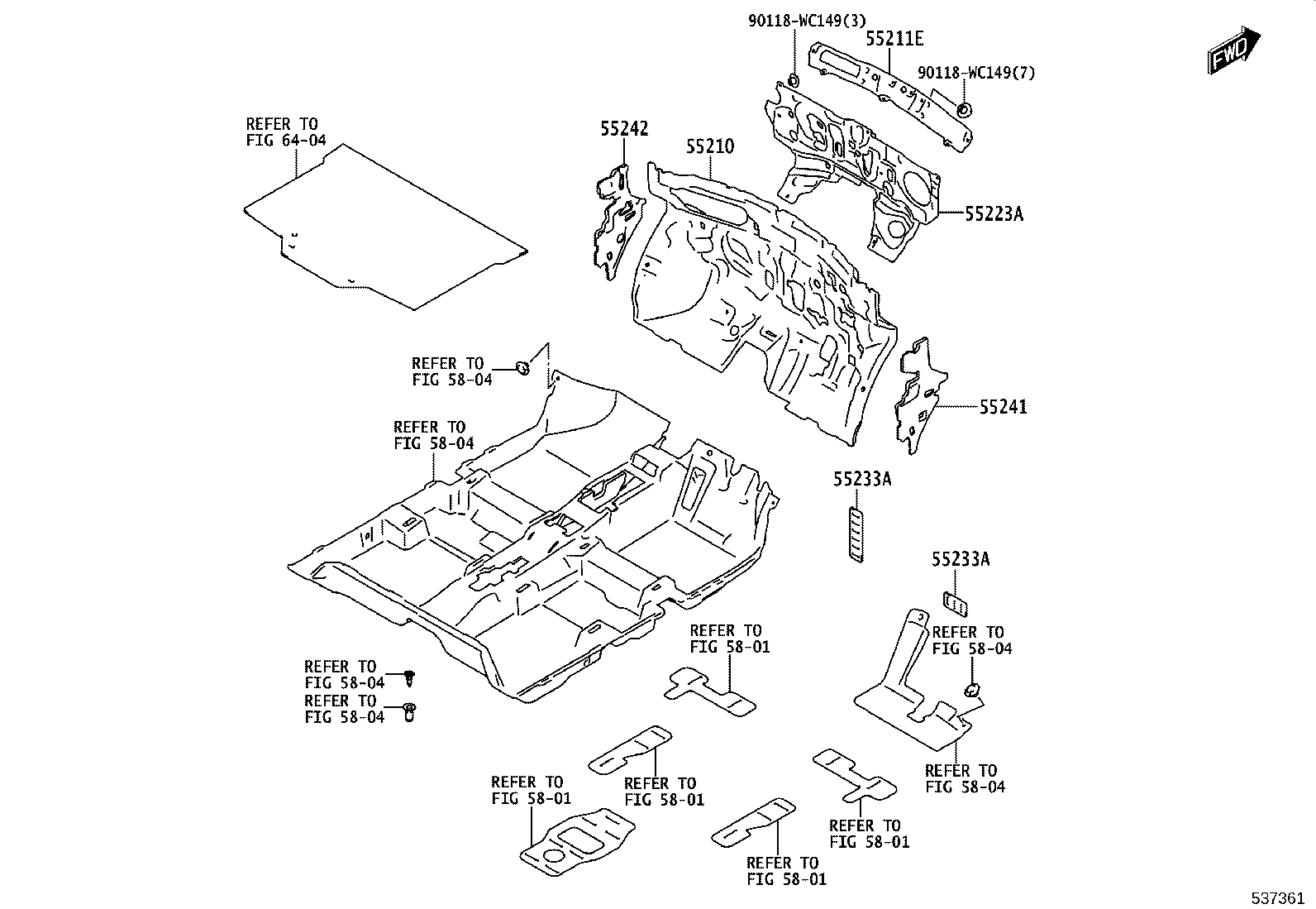 53710-WC002 APRON SUB-ASSY, FRONT FENDER, RH product image