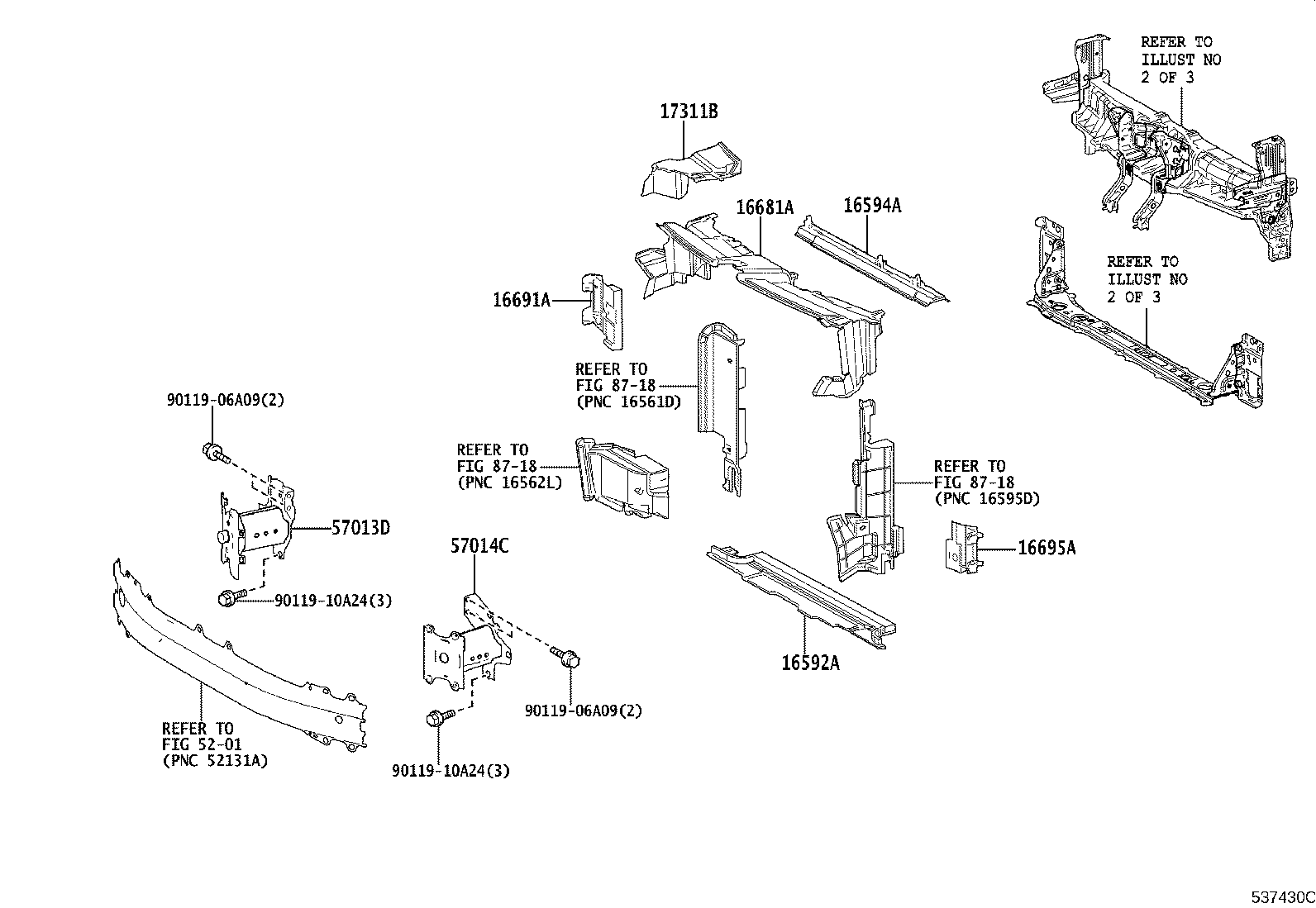 53702-52260 APRON SUB-ASSY, FRONT FENDER, LH product image