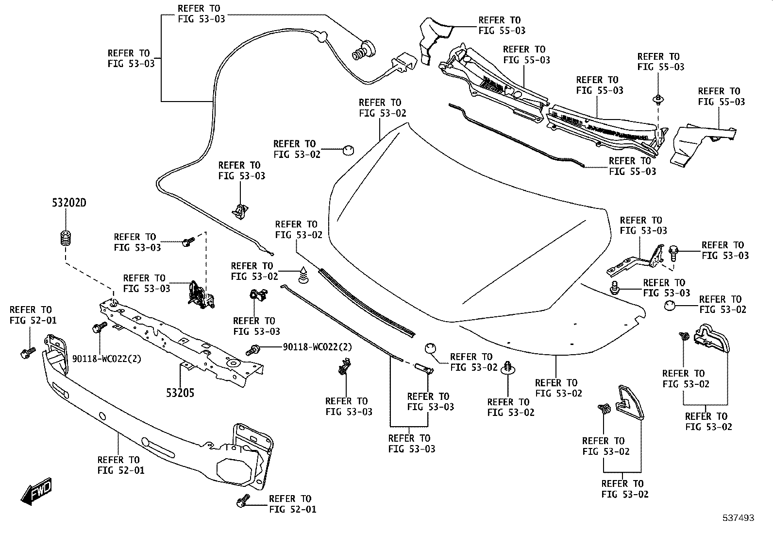 53205-WC003 SUPPORT SUB-ASSY, RADIATOR, UPPER product image