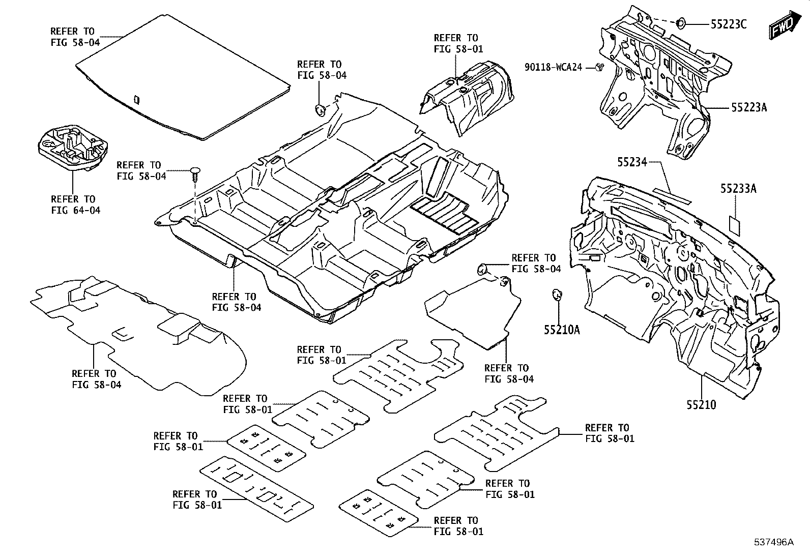 53205-WC003 SUPPORT SUB-ASSY, RADIATOR, UPPER product image
