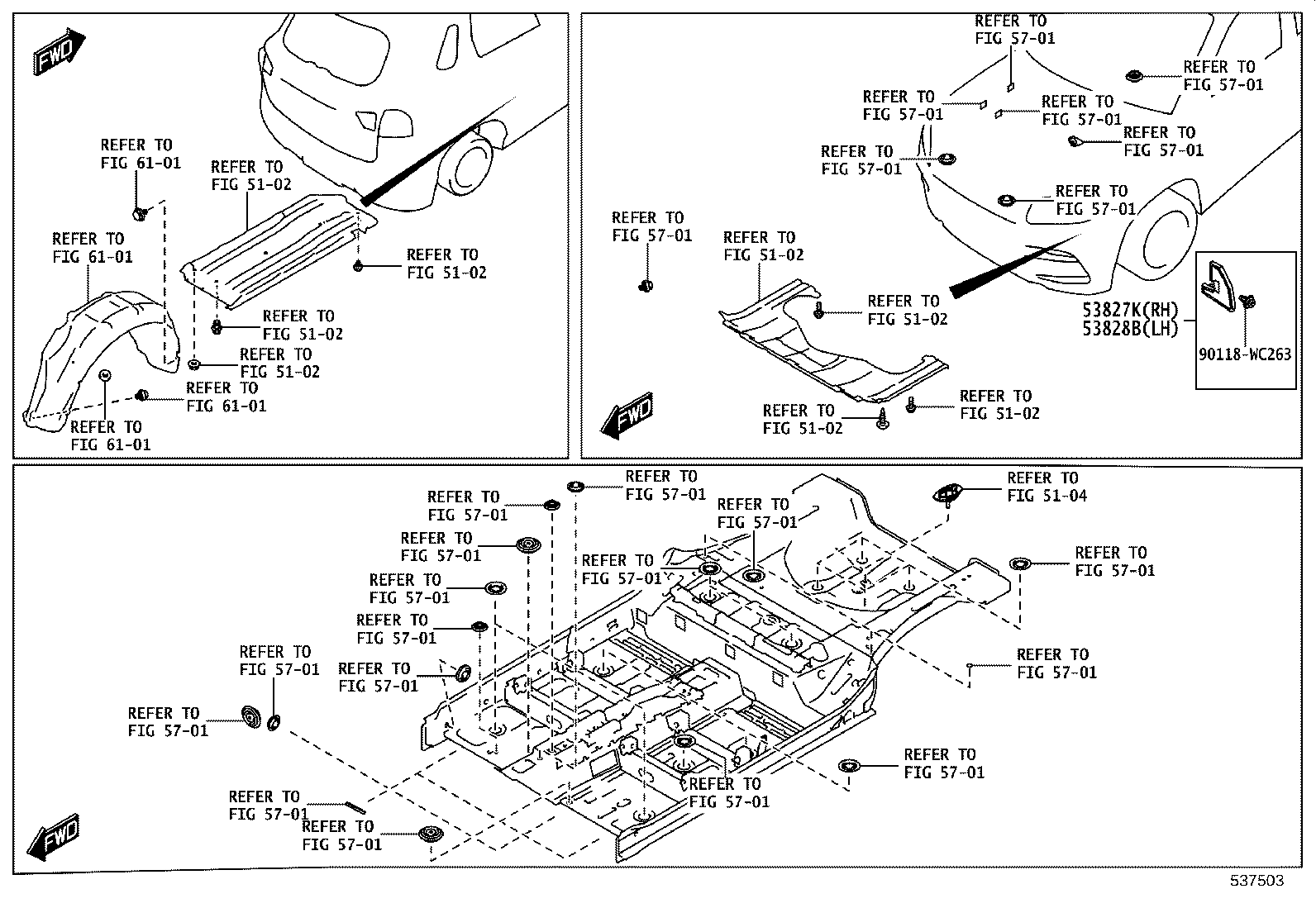 53811-WC005 PANEL, FRONT FENDER, RH product image