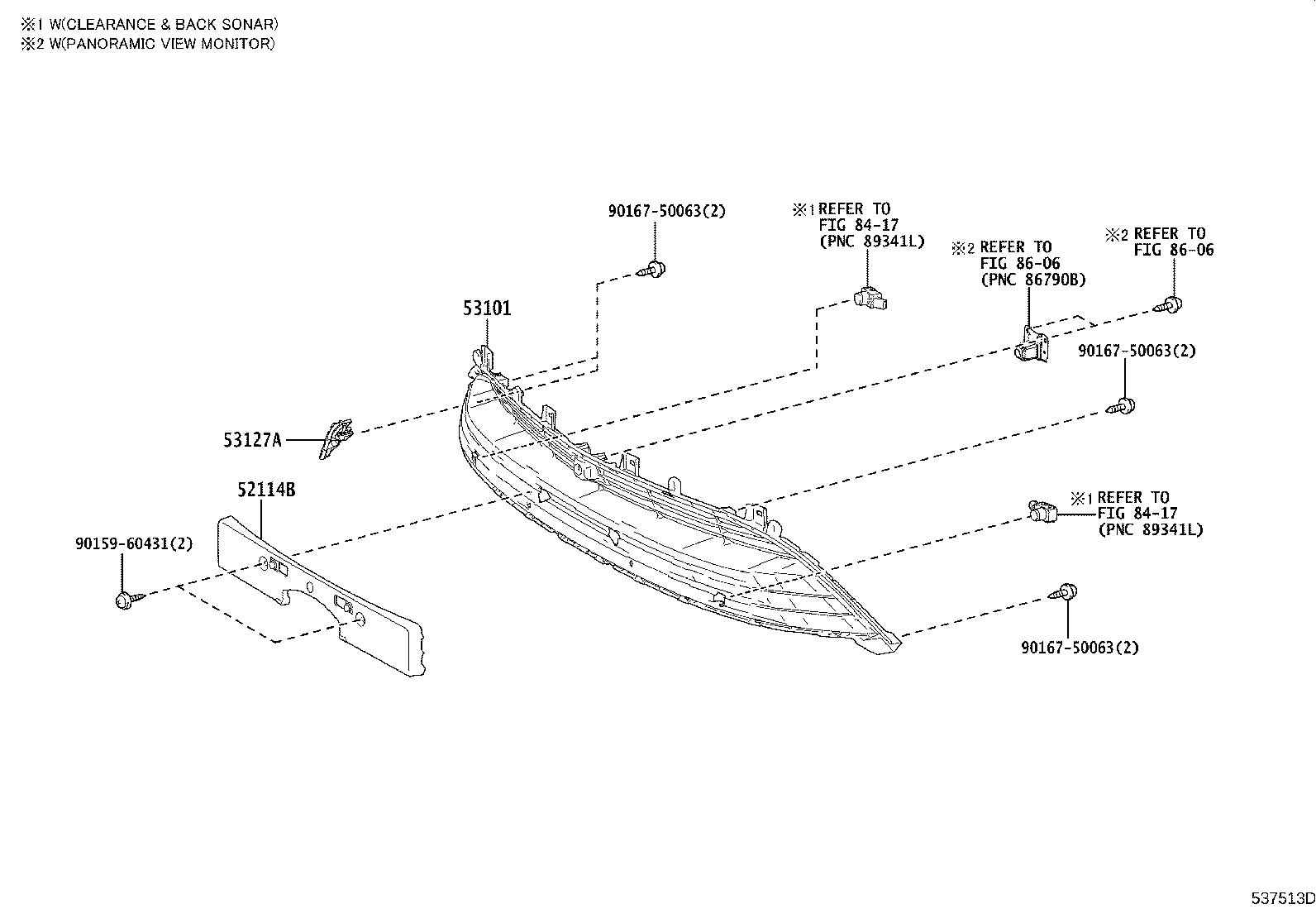 52114-62060 BRACKET, FRONT BUMPER EXTENSION MOUNTING product image