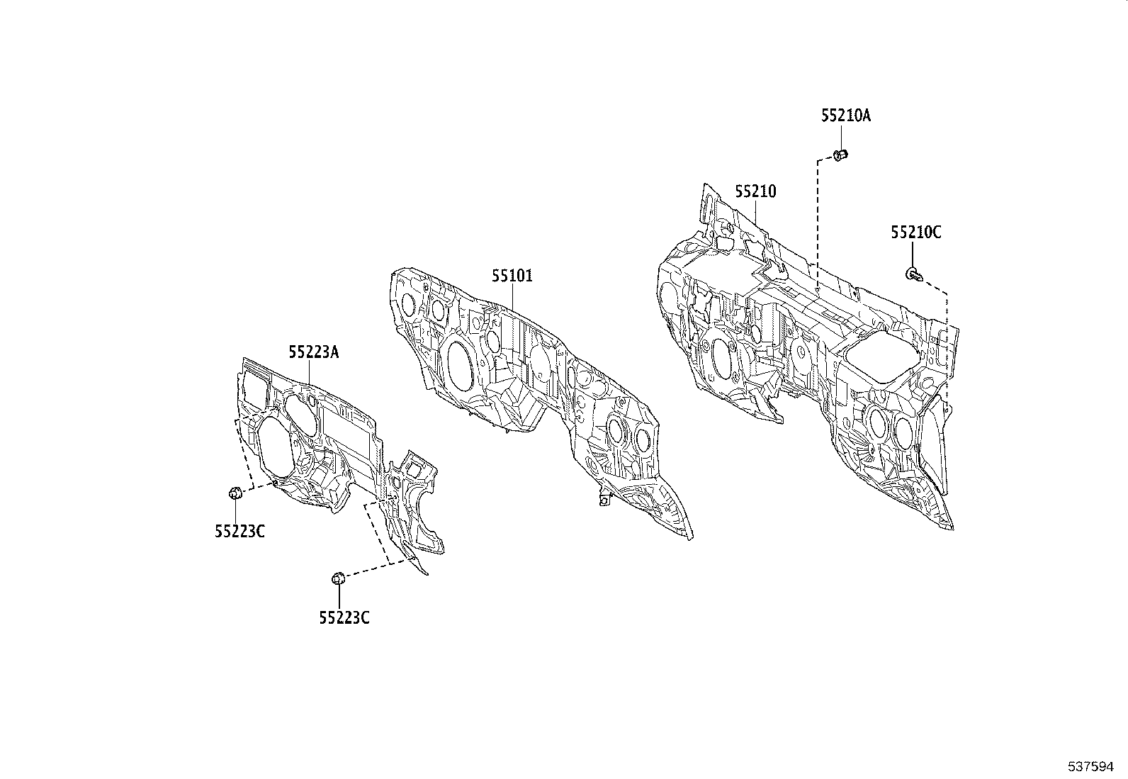 53702-60C00 APRON SUB-ASSY, FRONT FENDER, LH product image