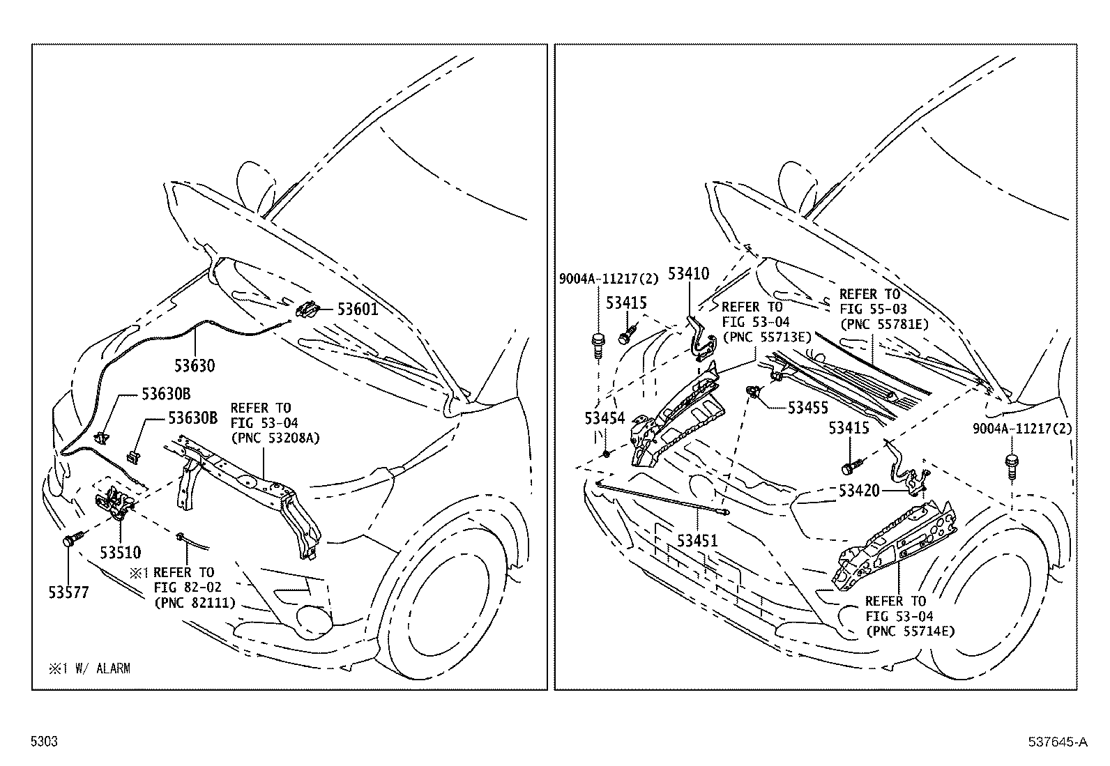Toyota 90467-09043 CLAMP(FOR HOOD LOCK CONTROL CABLE)