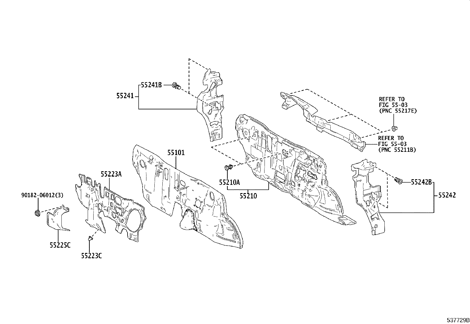 53701-K2010 APRON SUB-ASSY, FRONT FENDER, RH product image