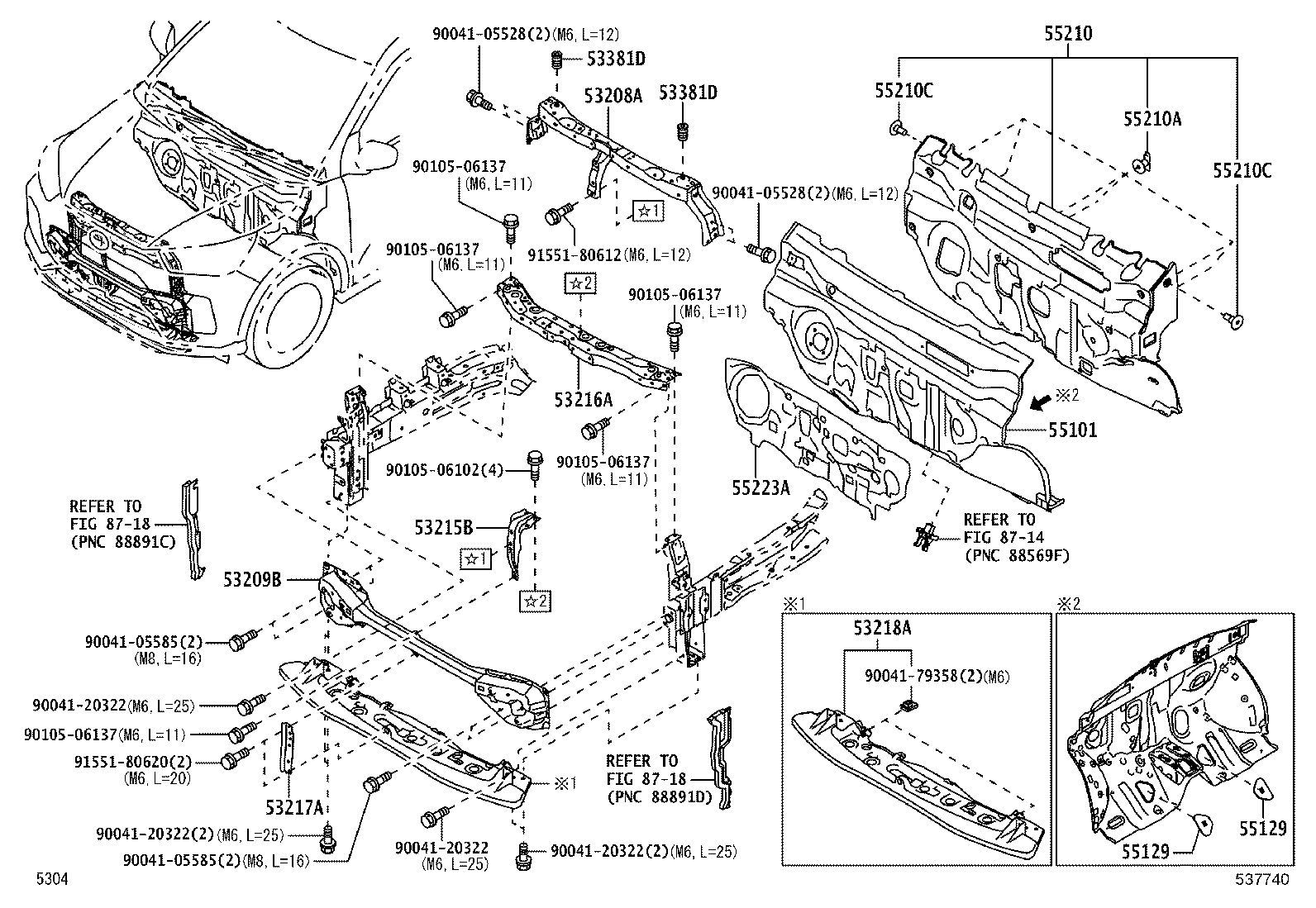 53702-B1900 APRON SUB-ASSY, FRONT FENDER, LH product image