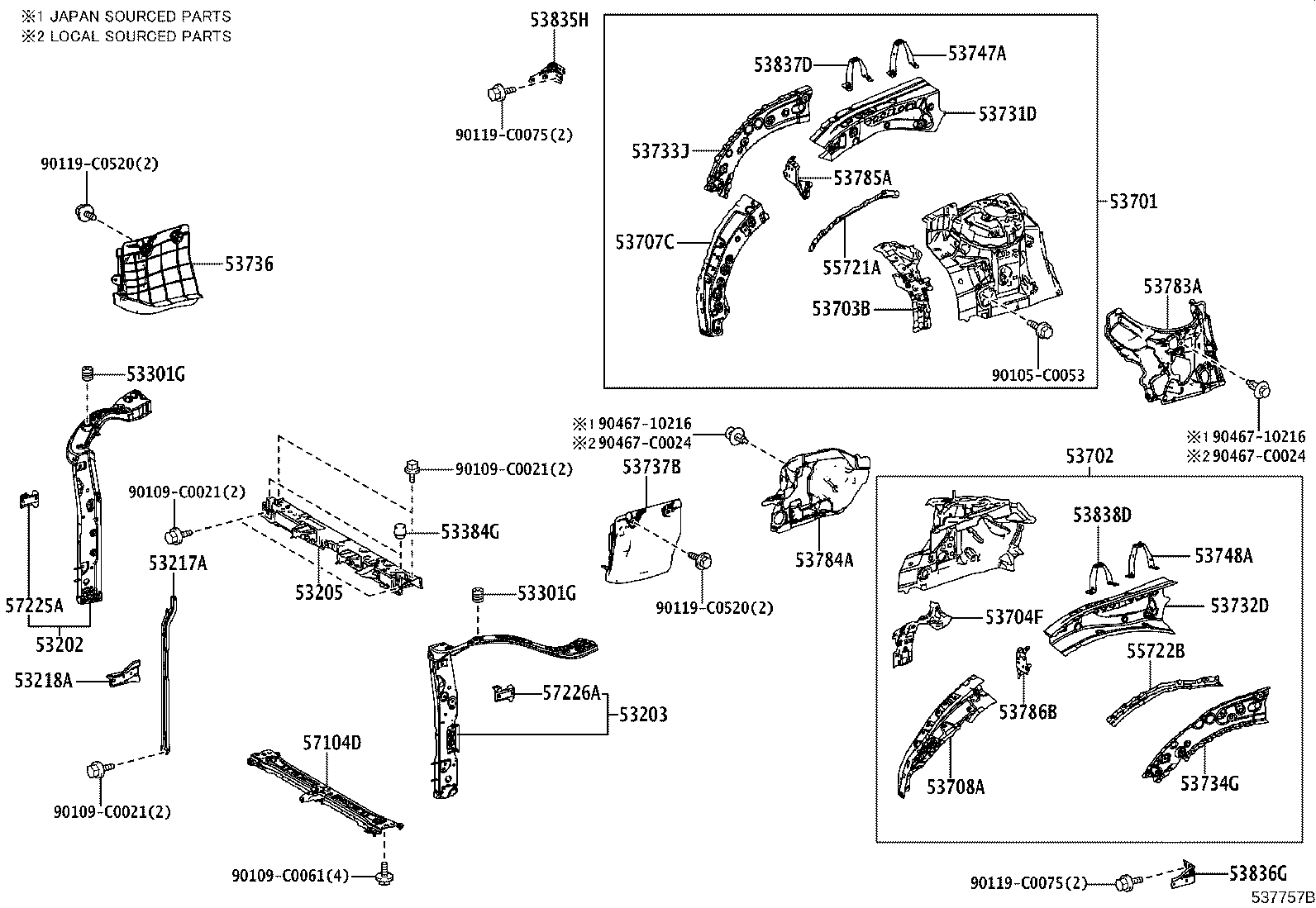 16593-F0300 GUIDE, RADIATOR AIR, NO.1 RH product image