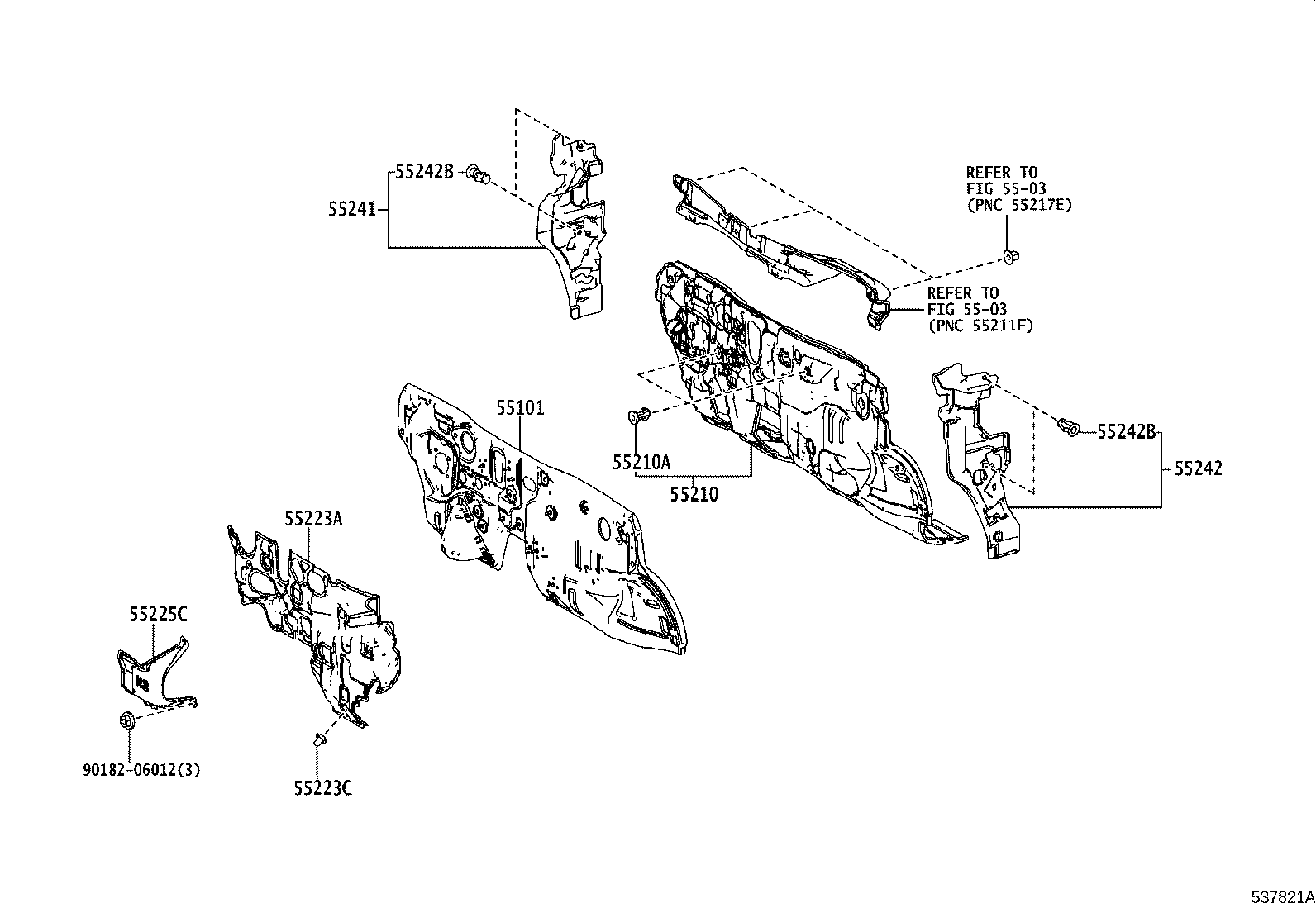 53701-52290 APRON SUB-ASSY, FRONT FENDER, RH product image