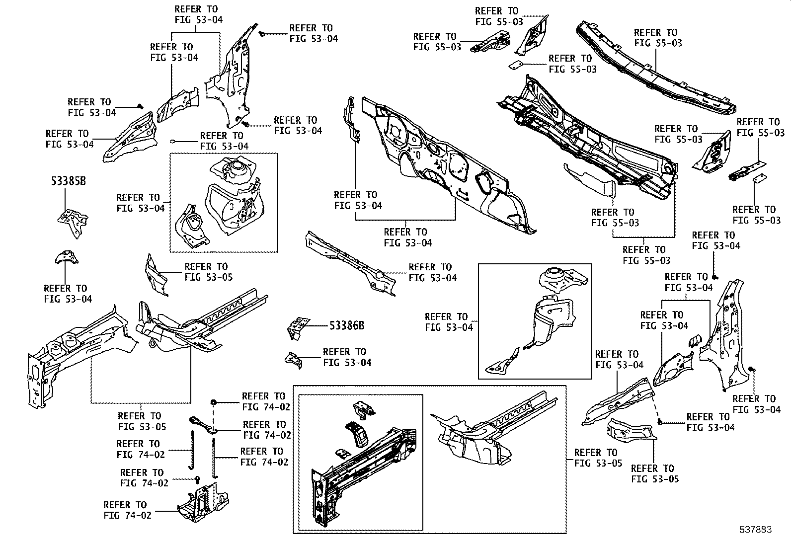 53828-WC004 PROTECTOR, FRONT FENDER SIDE PANEL, LH product image