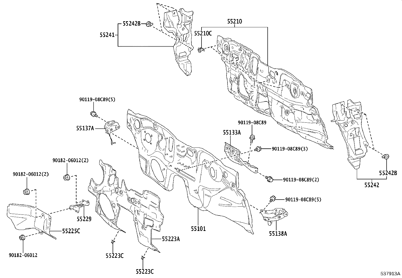 16561-37150 SEAL, RADIATOR TO SUPPORT, NO.1 product image