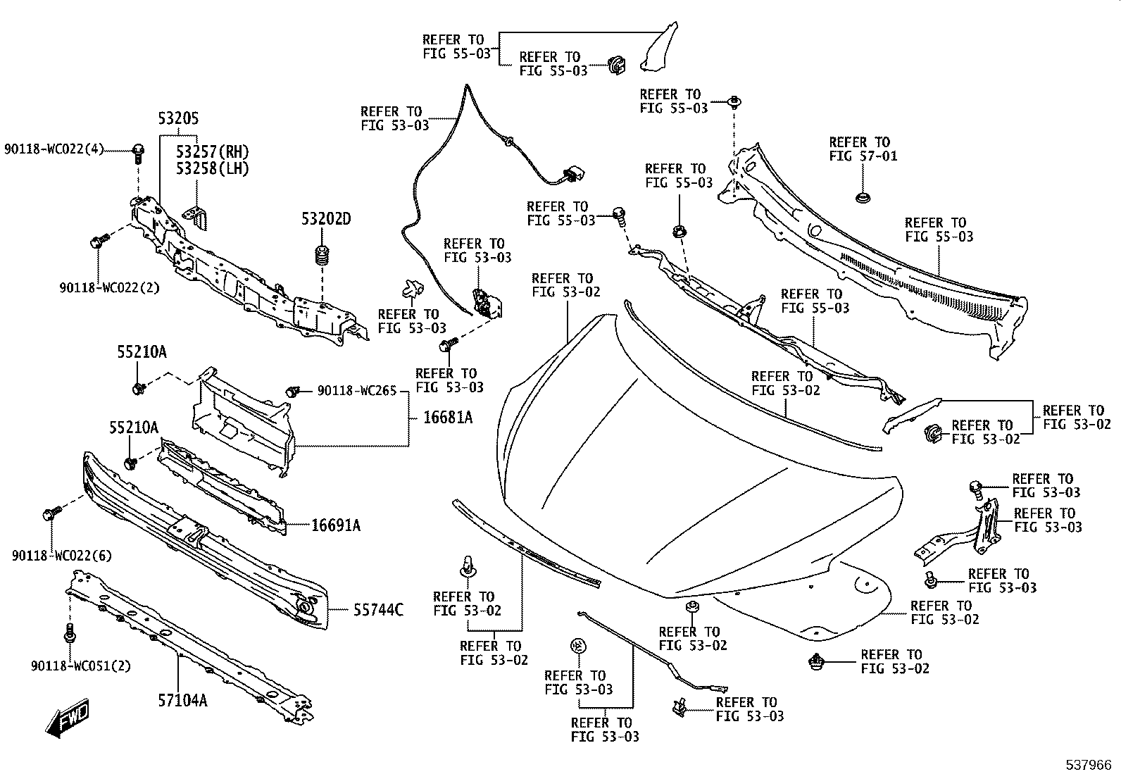 53710-WC005 APRON ASSY, FRONT FENDER, RH product image