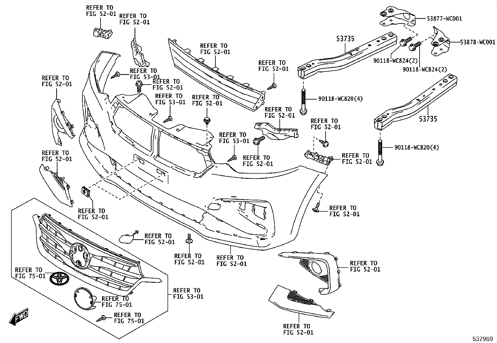 53710-WC005 APRON ASSY, FRONT FENDER, RH product image