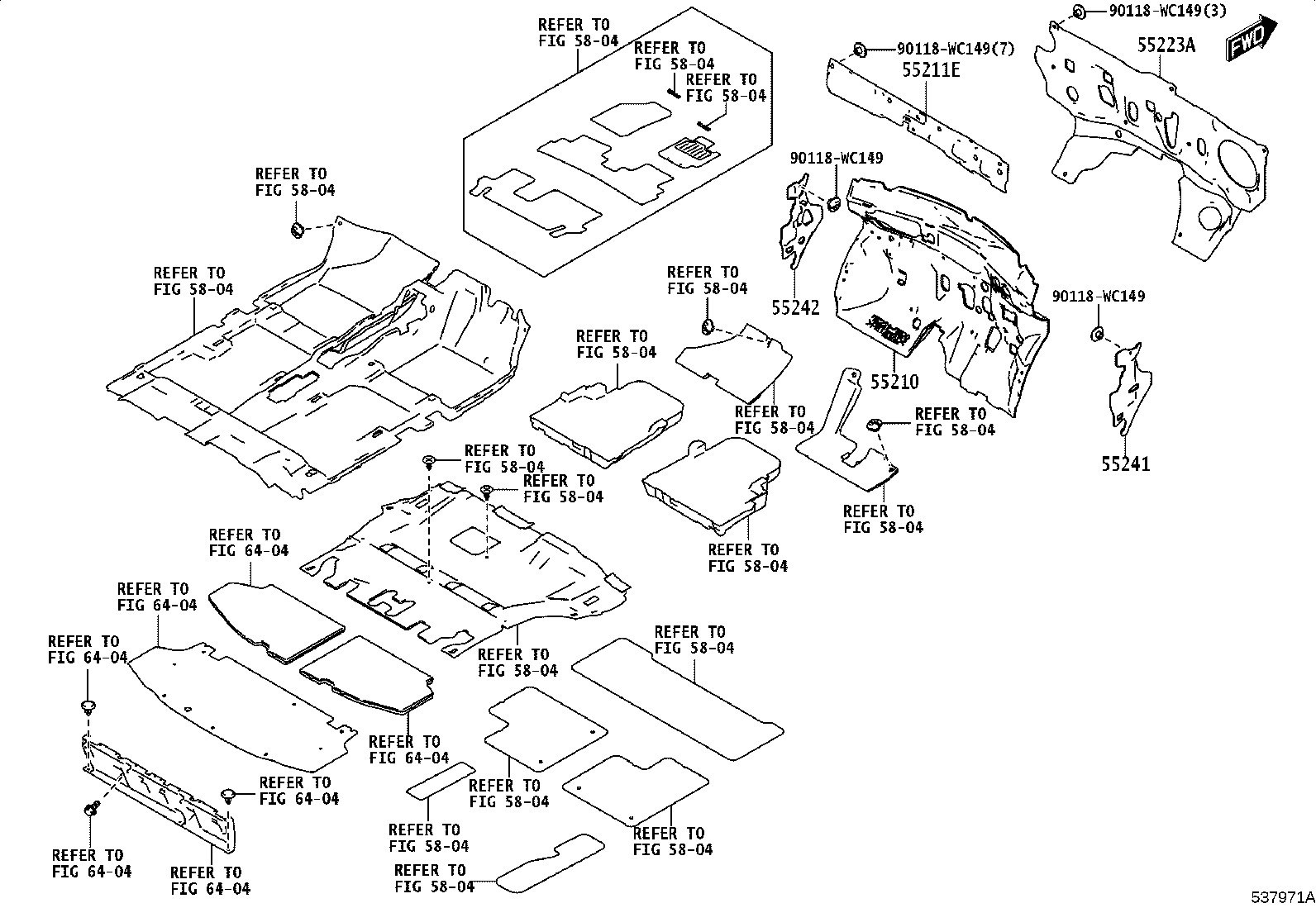 53710-WC005 APRON ASSY, FRONT FENDER, RH product image