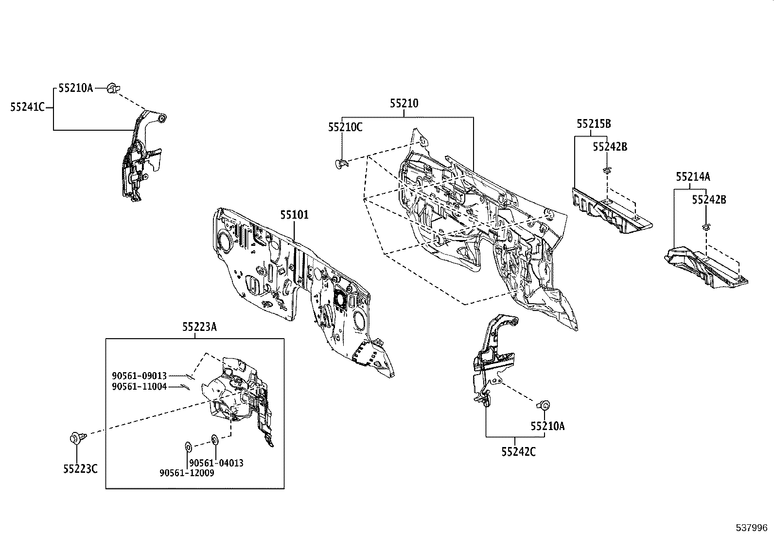 16593-F4010 GUIDE, RADIATOR AIR, NO.1 RH product image