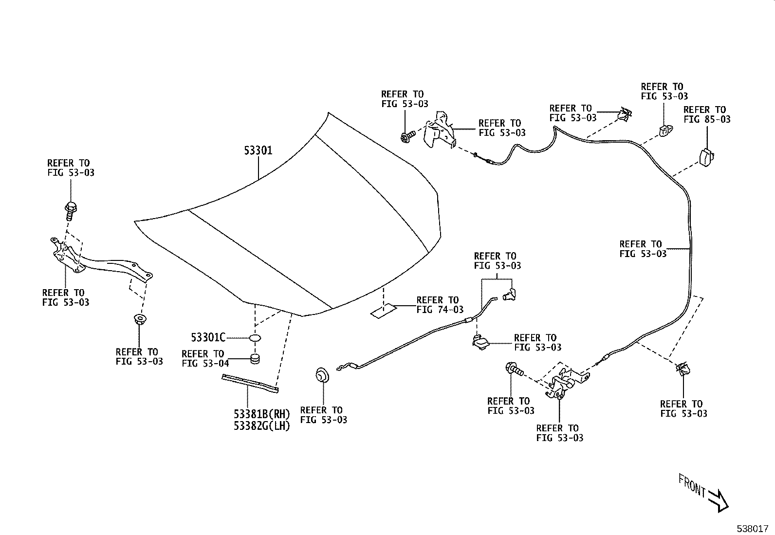 SU003-08641 SEAL, HOOD TO COWL TOP product image