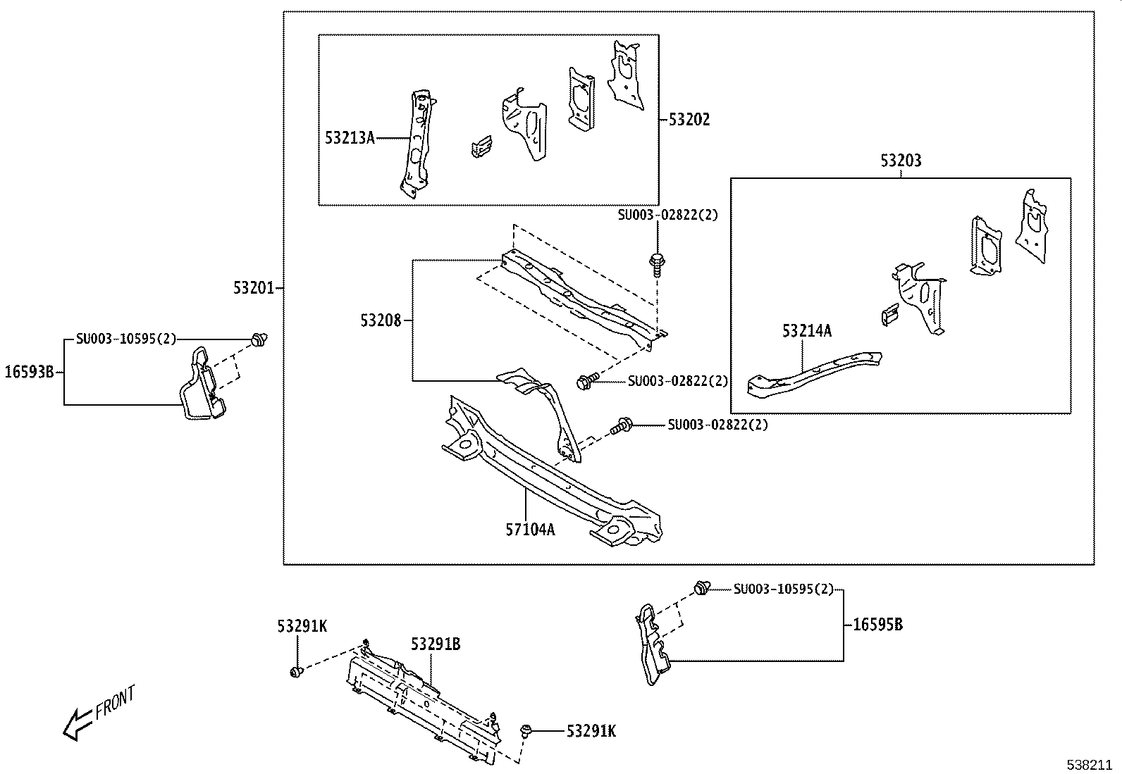 SU003-09125 APRON SUB-ASSY, FRONT FENDER, RH product image