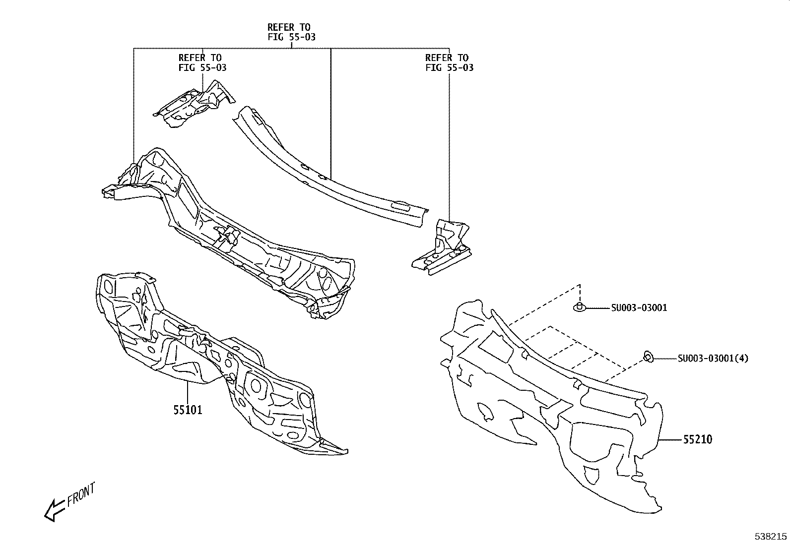 SU003-09125 APRON SUB-ASSY, FRONT FENDER, RH product image
