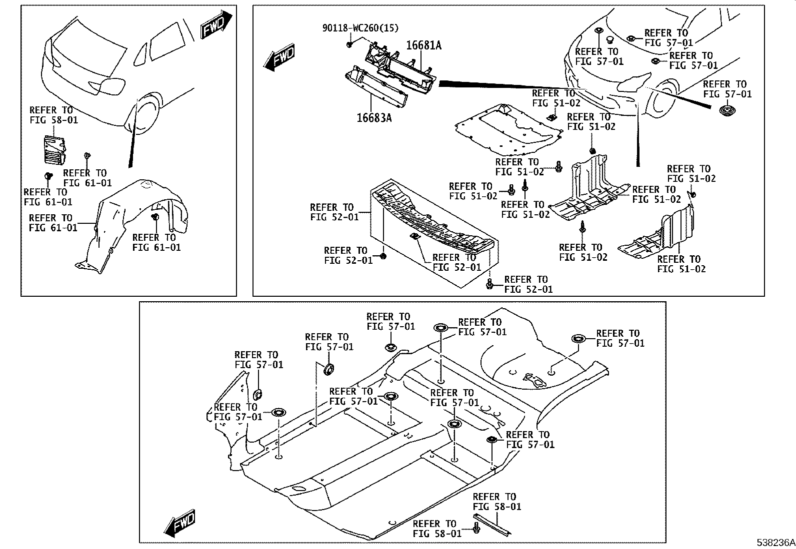 53234-WC004 BRACKET, HEADLAMP, NO.1 LH product image