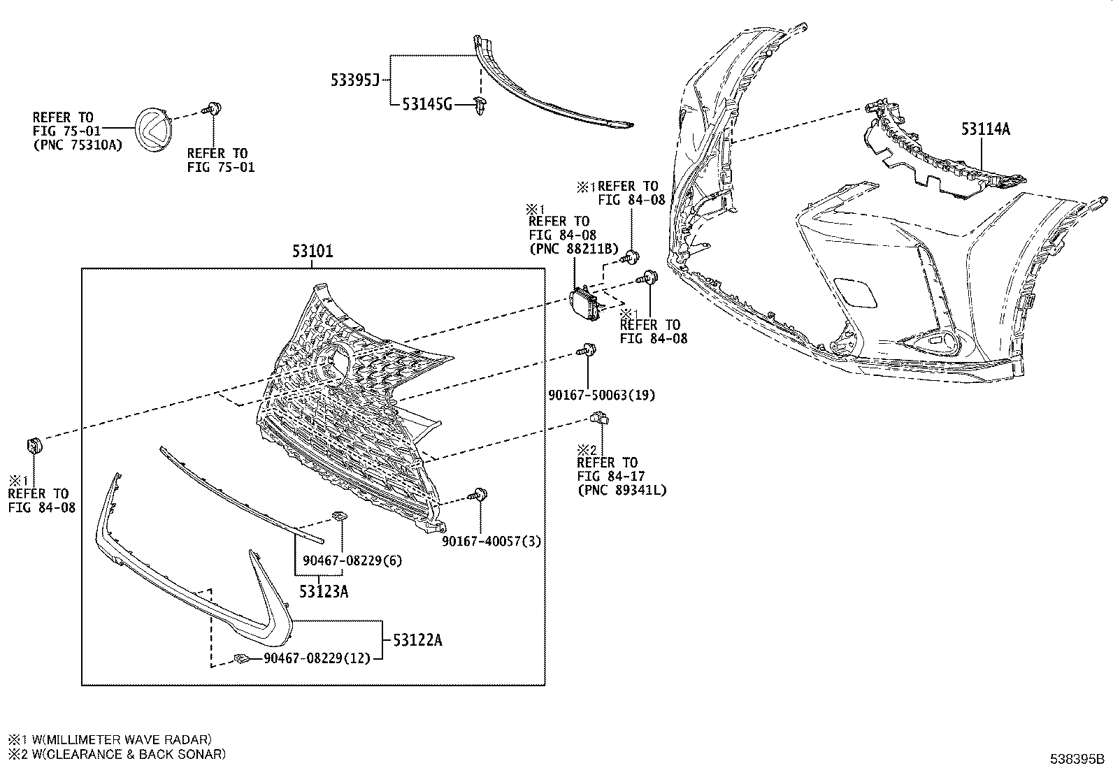 Toyota 53101-76A30 GRILLE SUB-ASSY, RADIATOR
