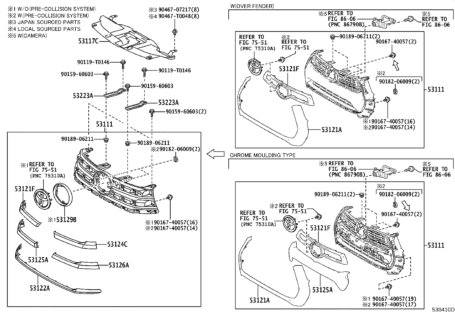 53100-YY200 GRILLE, RADIATOR product image