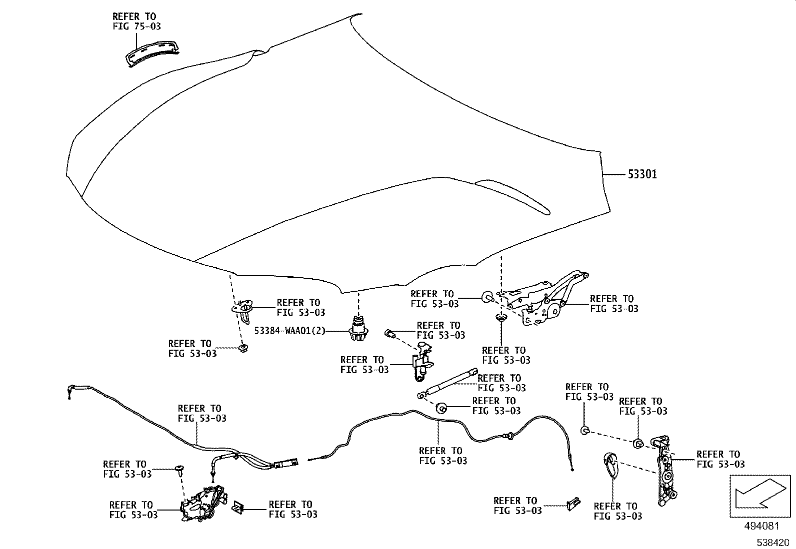53384-WAA01 CUSHION product image