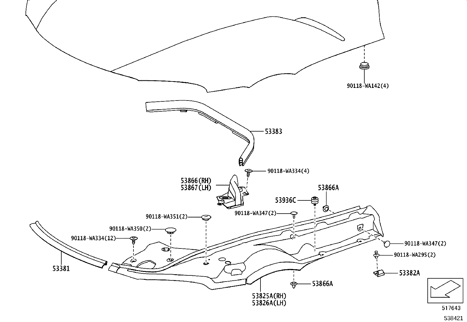 53384-WAA01 CUSHION product image