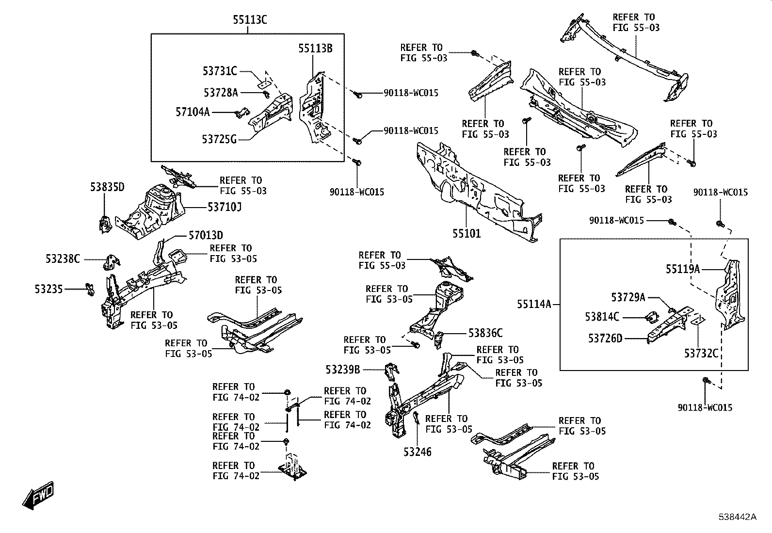 16691-WC005 PLATE, RADIATOR SIDE AIR GUIDE, FRONT LH product image