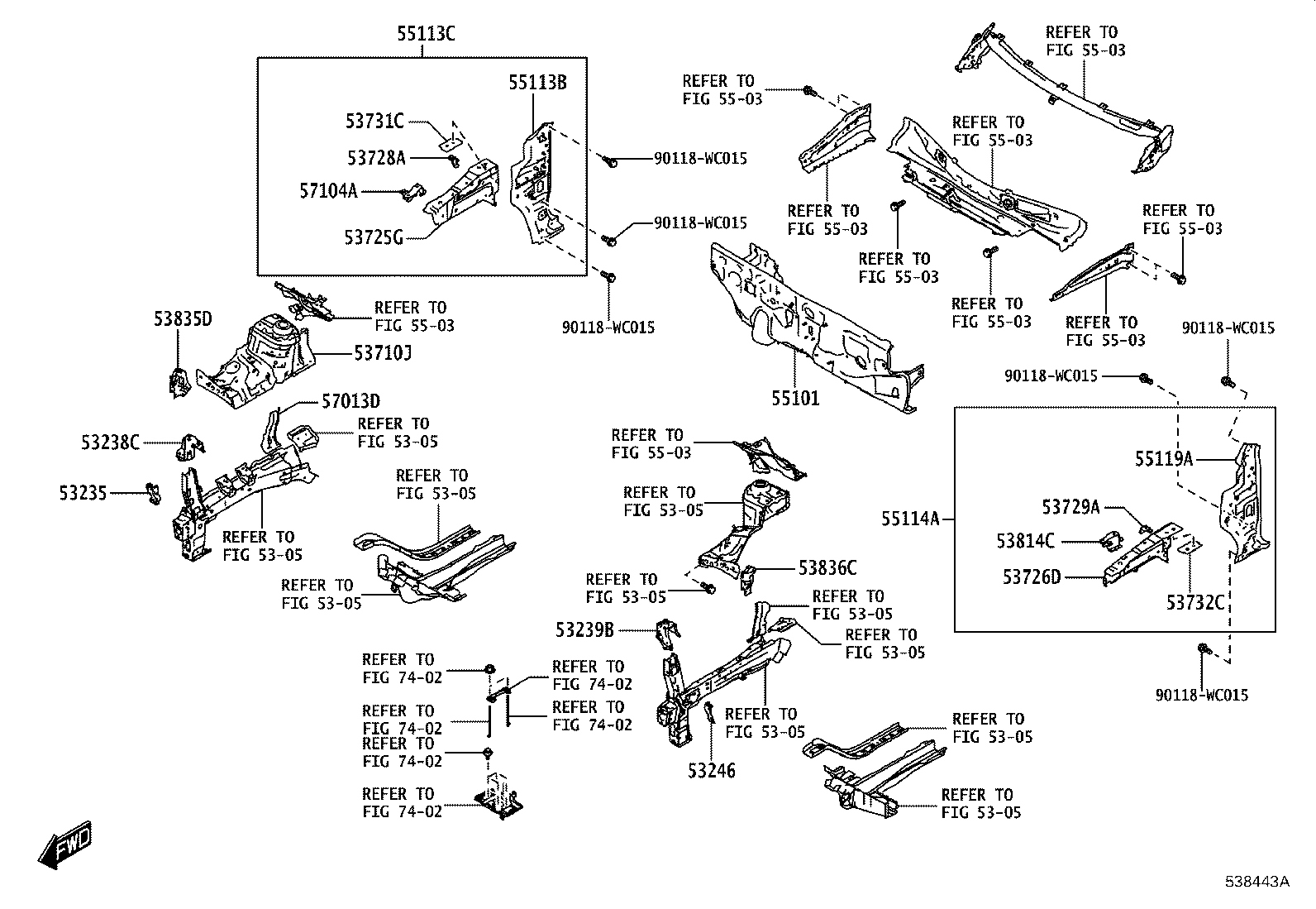 16691-WC005 PLATE, RADIATOR SIDE AIR GUIDE, FRONT LH product image