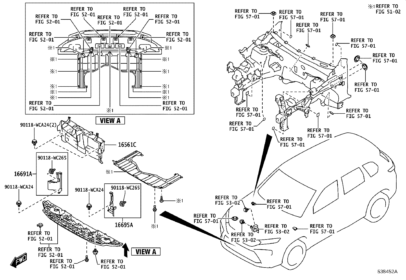 16691-WC005 PLATE, RADIATOR SIDE AIR GUIDE, FRONT LH product image