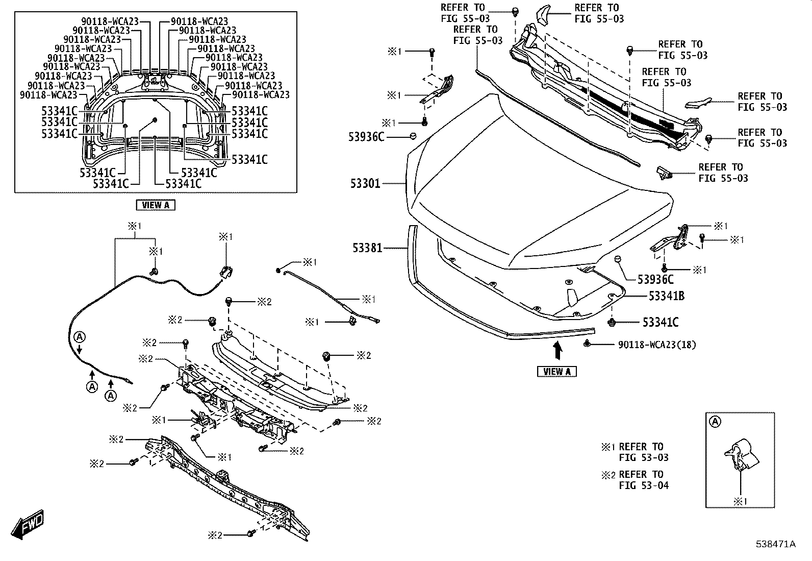 53828-WC008 PROTECTOR, FRONT FENDER SIDE PANEL, RH product image