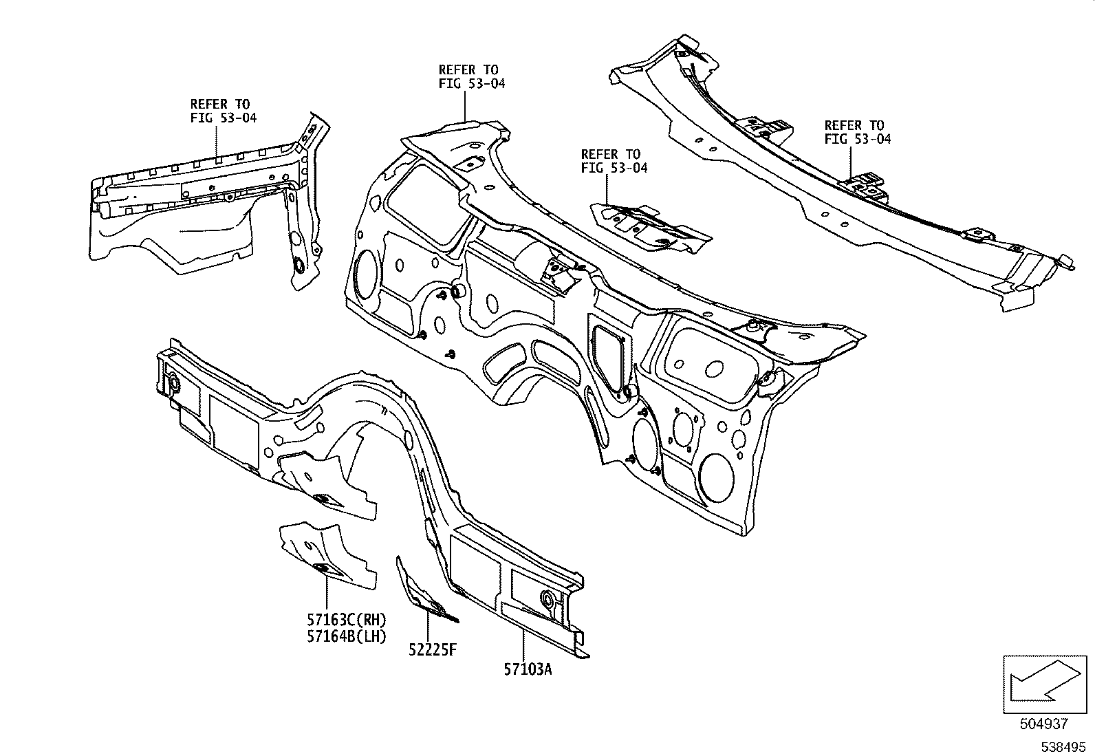 57209-WAA02 MEMBER, ENGINE REAR MOUNTING product image
