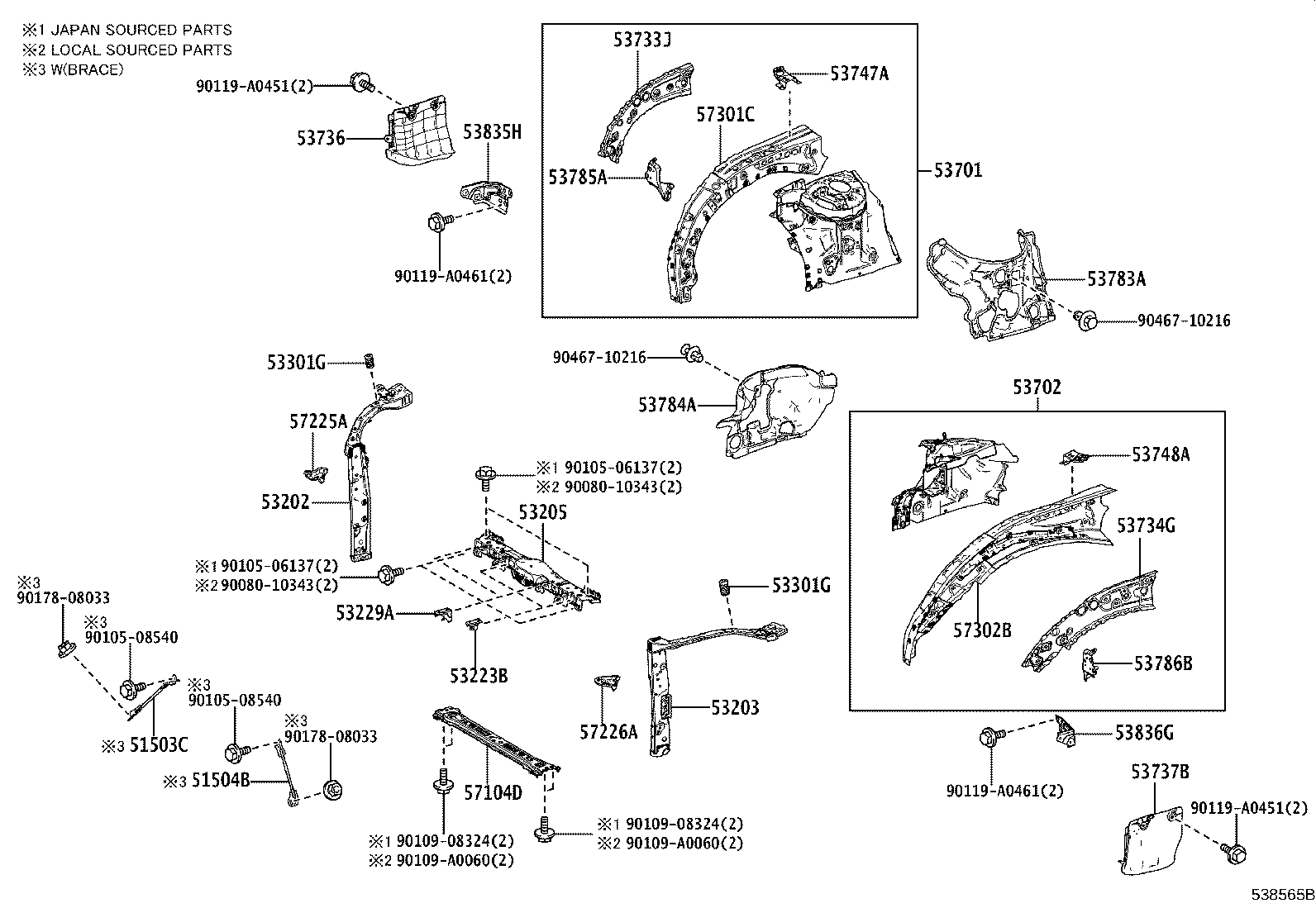 Thumbnail 2 for 53702-0E140