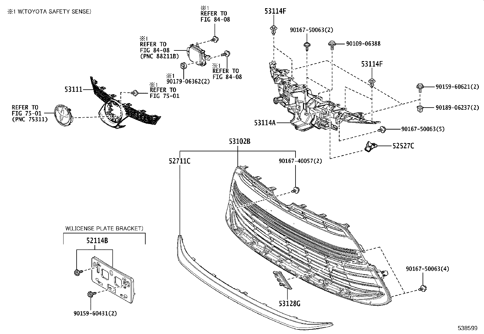 52114-12290 BRACKET, FRONT BUMPER EXTENSION MOUNTING product image