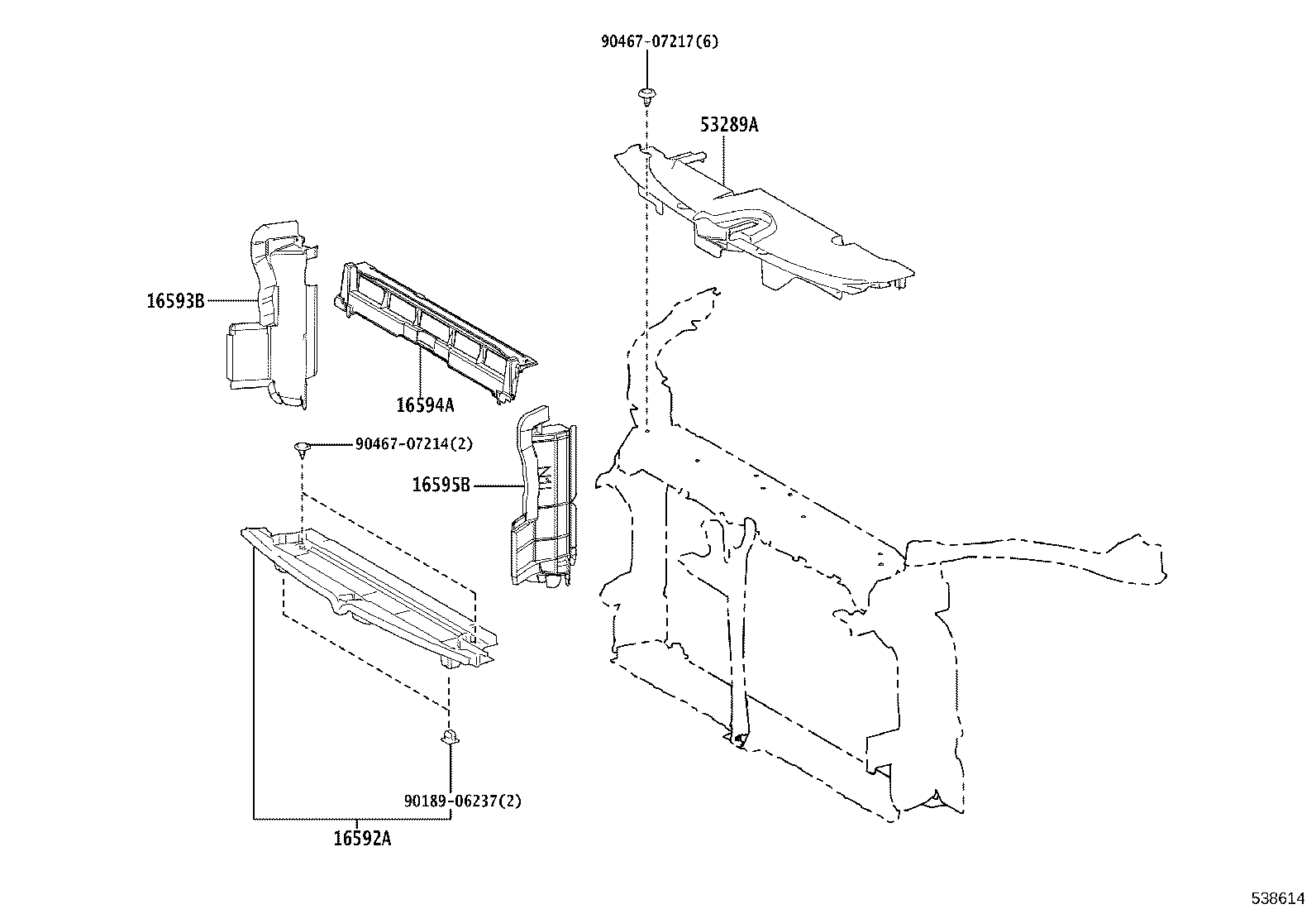 53701-12A70 APRON SUB-ASSY, FRONT FENDER, RH product image