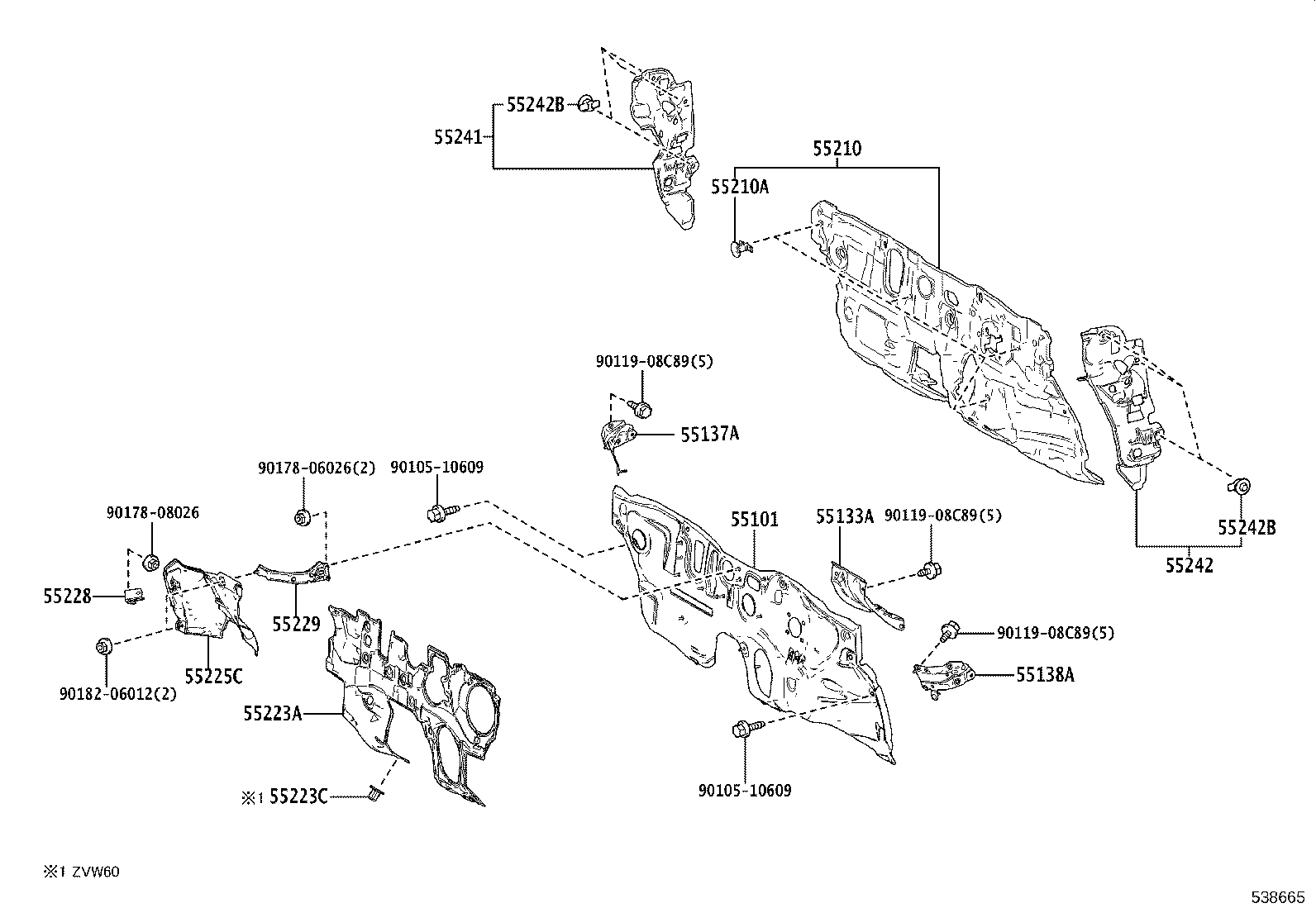 55228-16010 Toyota Reference Part product image