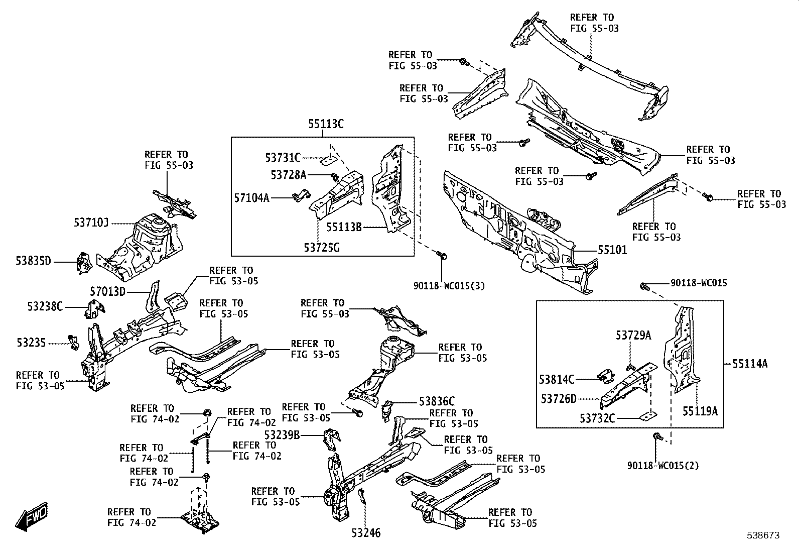 55210-WC024 INSULATOR ASSY, DASH PANEL product image